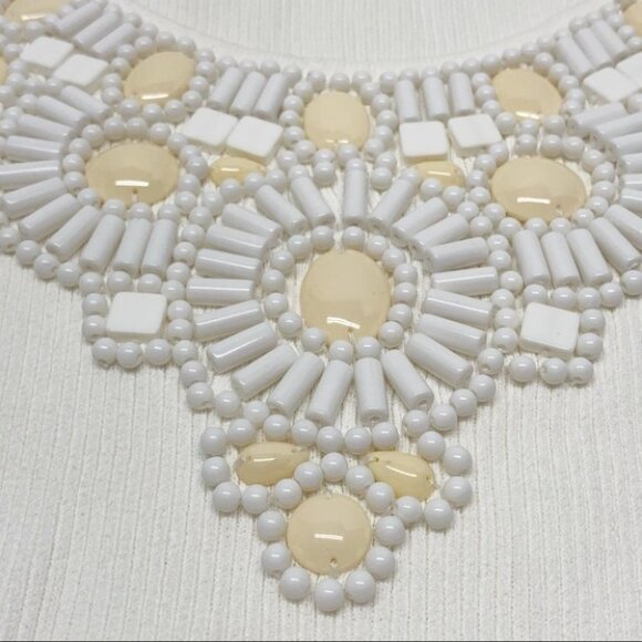 • Ruby Rd Beaded Ribbed Tanks Black Ivory E3 - Picture 6 of 12